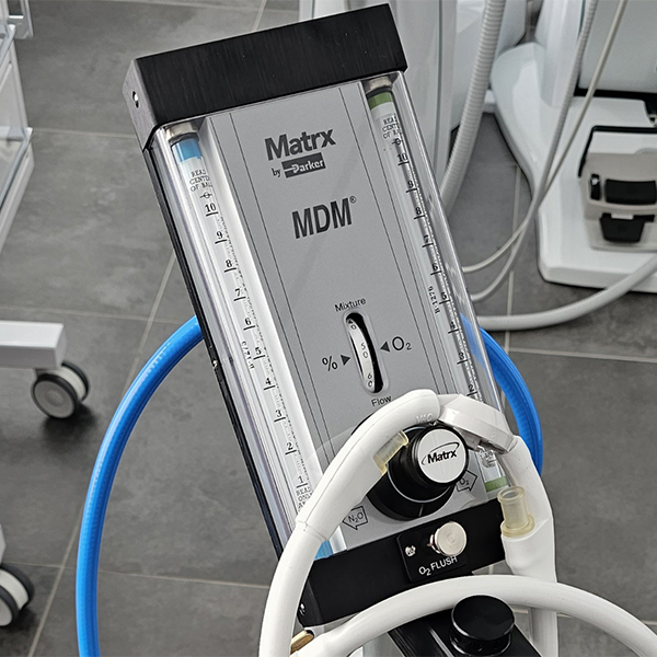 Аппарат для седации Matrx MDM – газосмесительный узел в комплекте с дыхательным контуром Matrx Scavenger